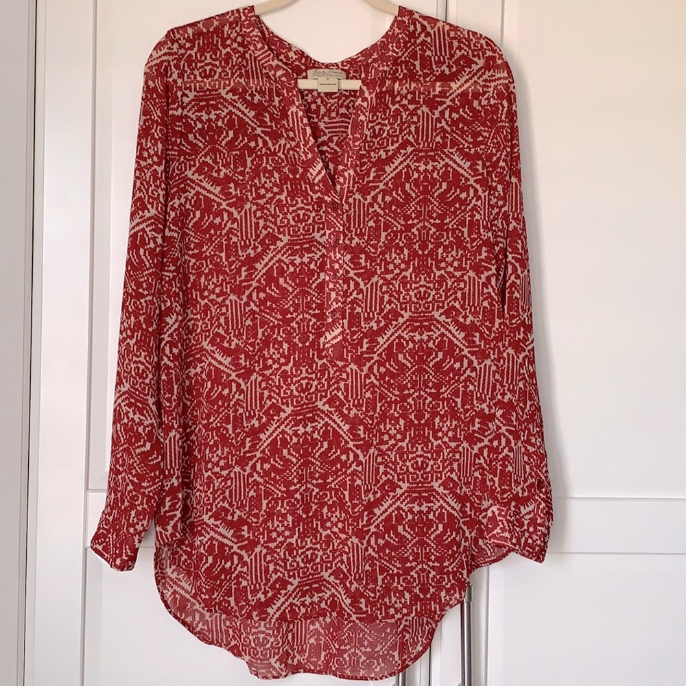 Lucky Brand Live In Live patterned tunic- Medium